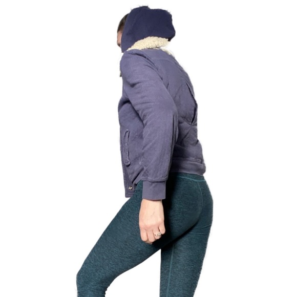 Anthropologie Allihop hoodie jacket blue medium - Picture 7 of 16